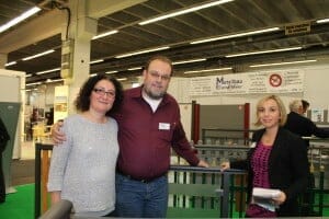 v. l. Frau und Herr Meier Metallbau Bernd Meier und WFG Geschäftsführerin Miriam Heinrich 